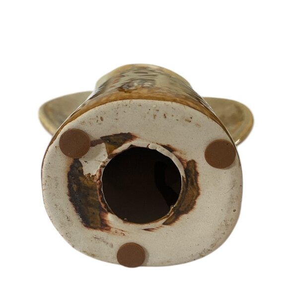 ANGEL Handcrafted Earthenware Pottery 7 1/4" High Blank Face Simple Elegant - Picture 4 of 6